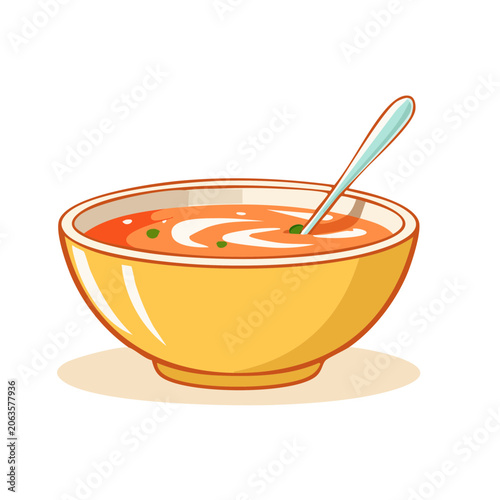 3D render of orange slices in yellow bowl with spoon