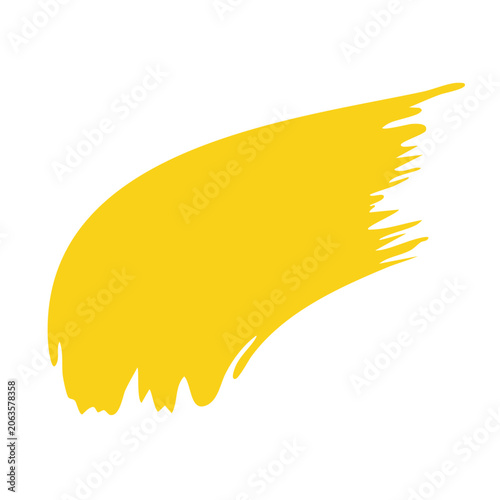 Flat design yellow banana icon