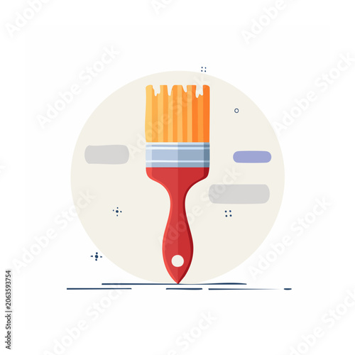 Flat design thermometer icon isolated