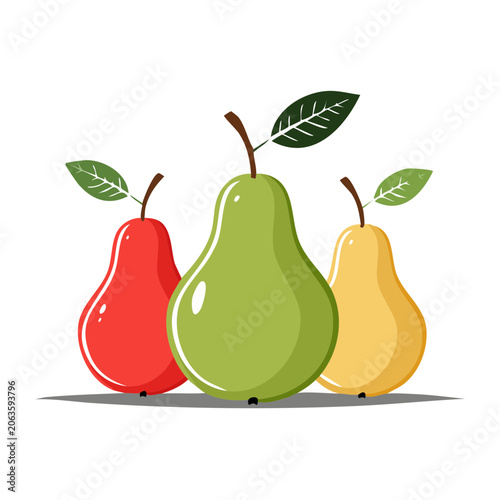 Flat design of bell pepper banana and eggplant