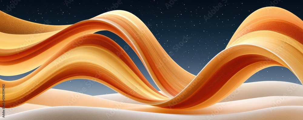 Fototapeta premium Luxury golden abstract Christmas banner for financial services and corporate holiday marketing campaigns