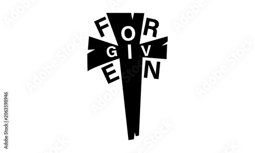 Christian Faith, typography for print or use as poster, card, flyer or T Shirt