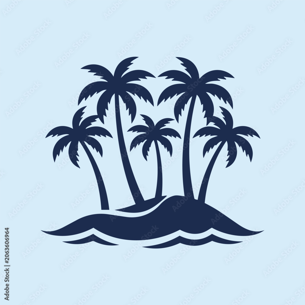 Obraz premium Modern-Palm-Tree-Art
