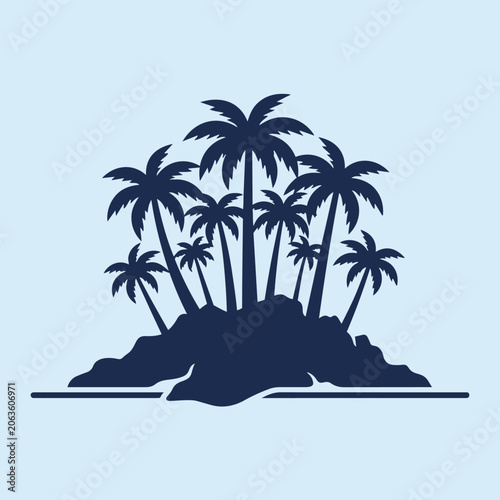 Double-Palm-Tree-Beach-Icon