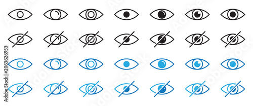 Foto See and unsee eye icon