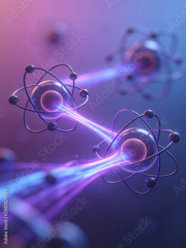 Concept diagram of quantum entanglement

