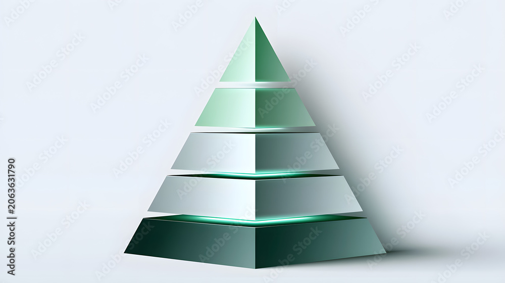 Fototapeta premium Modern Pyramid Framework for Presentations