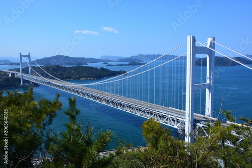 岡山県 倉敷市の鷲羽山展望台～瀬戸大橋