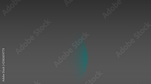 Minimalist abstract background, featuring a single, soft teal light, glow emerging from, the center of, a dark grey, gradient surface, creating, a subtle and, calm visual effect