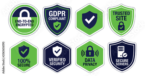 Photos Sales stickers labels collection vector illustration security badges for trust c