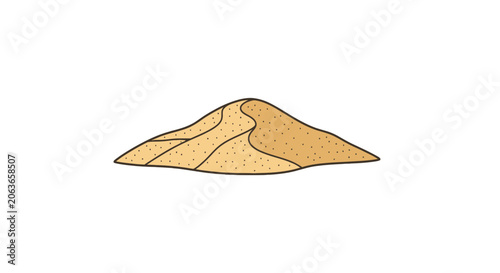 Fotografía A large sand dune landscape formation.