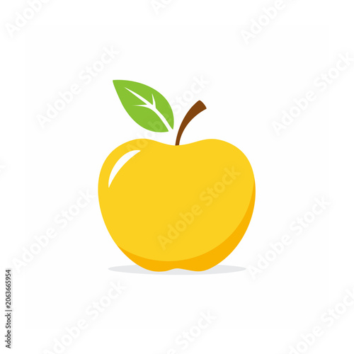 Fresh orange with green leaf isolated