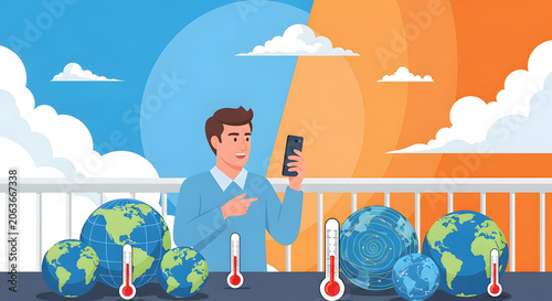Online meeting regarding global warming and climate change news