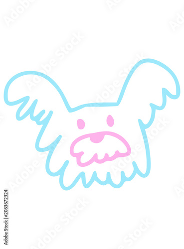 Light Blue and Pink Color Puppy