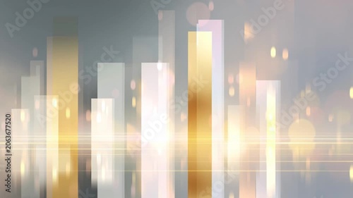 Dark charcoal glowing graphs and data flowing financial abstract motion background