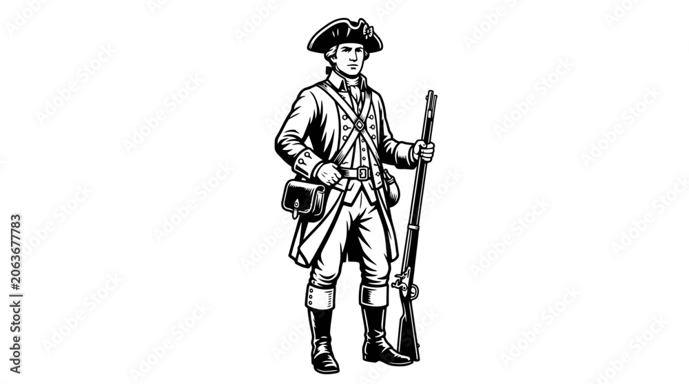 Obraz premium 4th of July, Independence Day, USA Independence Day, patriotic, freedom, liberty, American celebration, American heritage, patriotic parade, colonial America, American Revolution