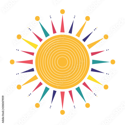 Flat design target with arrows and concentric circles
