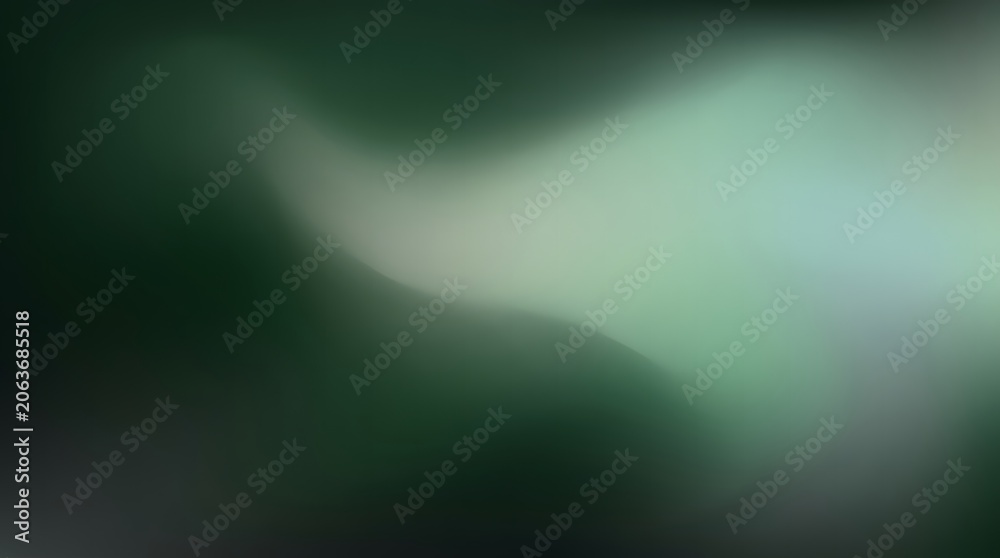 Obraz premium Dark green gradient background with light green abstract shape