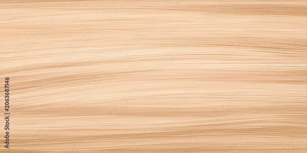 Naklejka premium Light Tan Wood Background Top Down Flat View Continuous Horizontal Grain Fine Parallel Undulating Lines Smooth Uniform Texture Flooring Paneling