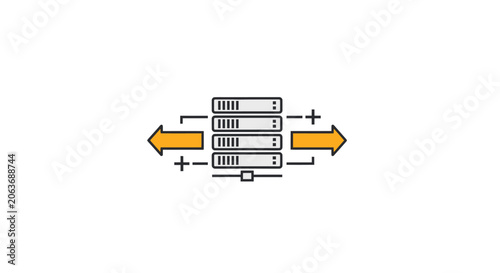 Servers in a data center network.