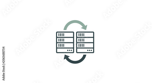 Servers in sync with each other.
