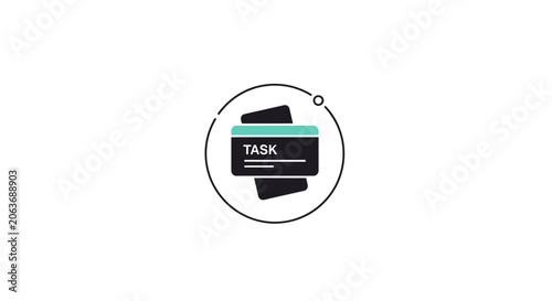 Task Management Business Organization Icon.