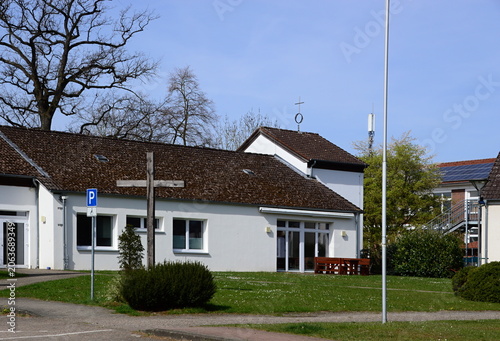 Modern Church in the Village Resse, Lower Saxony