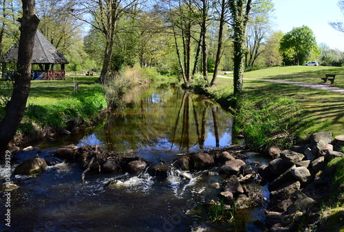 Park at the River Oste in Sittensen, Lower Saxony