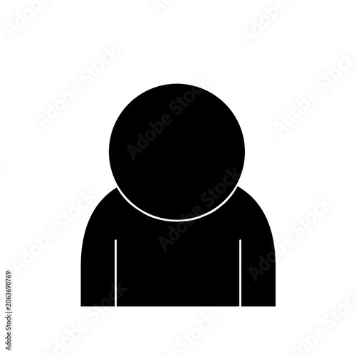 Photos お辞儀をする人物のシルエットアイコン