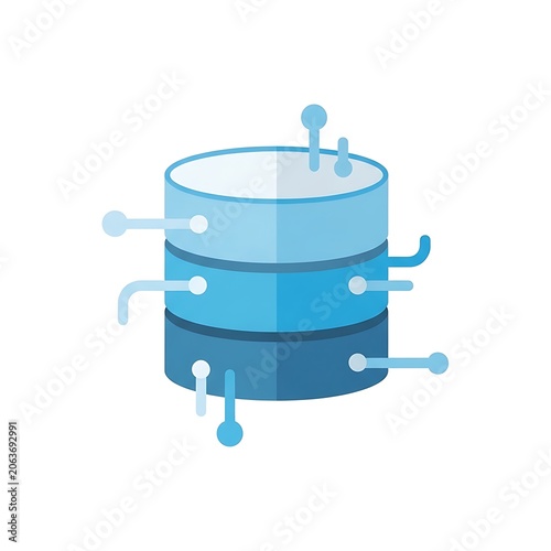 Blue plastic stackable storage crate with wheels.