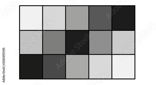 Black and white square grid pattern.