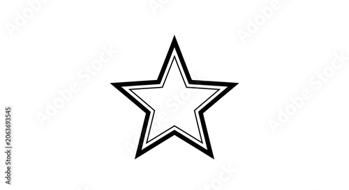 Black and white star shape symbol.