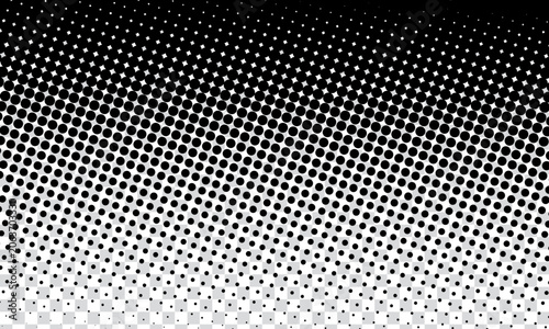 Black Halftone Gradient Dot Pattern Background with Abstract Retro Texture Design Abstract Black Dot Halftone Gradient Background with Modern Digital Pattern