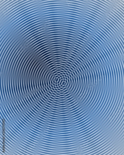 Abstract blue concentric circle wave pattern