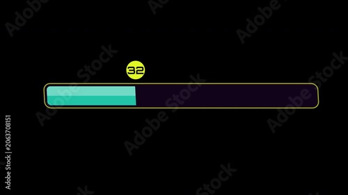 Progress bar showing 74 percent loading status
