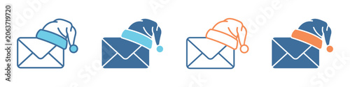 Foto Email Icon Set Multiple Style Collection