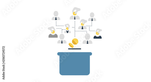 Foto People Network Communication Teamwork Concept.
