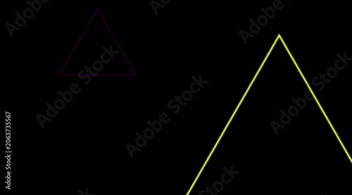 Neon Triangle Tunnel