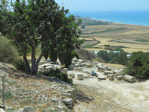 Ruins of the ancient city of Paphos in Cyprus