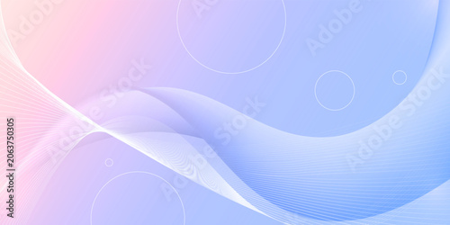 Modern abstract background with flowing lines. Digital future technology concept. vector illustration.
