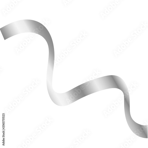 Silver Ribbon Illustration
