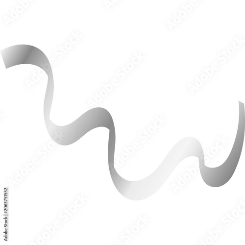 Silver Ribbon Illustration
