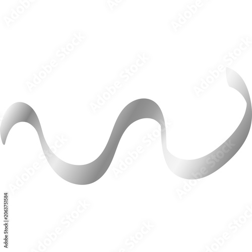 Silver Ribbon Illustration
