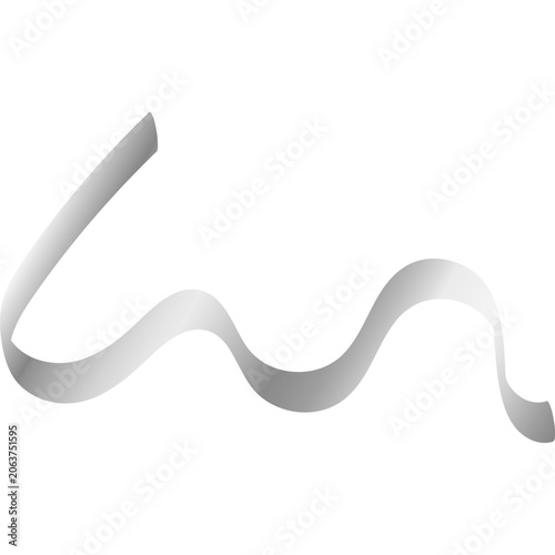 Silver Ribbon Illustration
