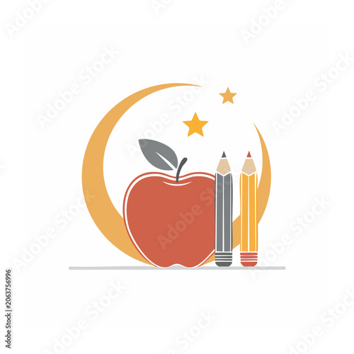 Flat design heart with arrow and target