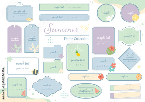 Pastel Tropical Frame Collection