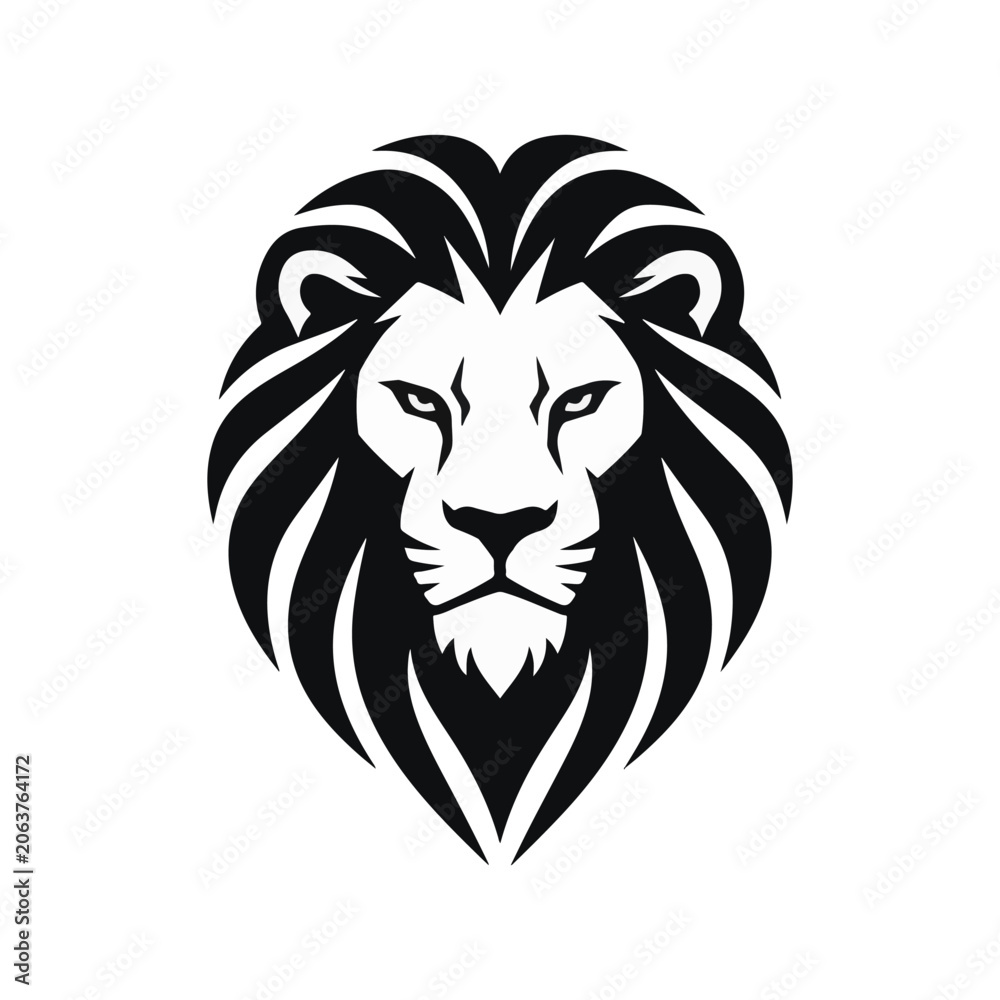 Obraz premium Lion Animal head Vector 