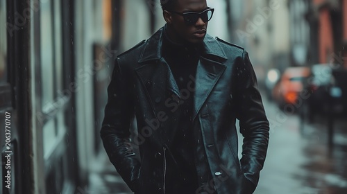 Modern fashion collection with black jackets high resolution picture