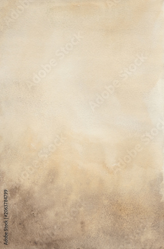 Organic earth tone watercolor vertical background