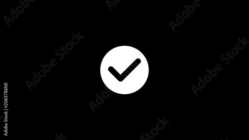 check mark icon animation.tick confirm correct accept select checkbox circle sign symbol